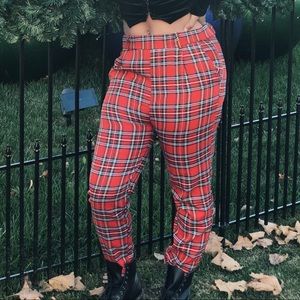 Plaid trousers